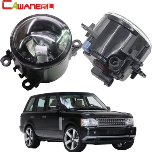 Cawanerl For Land Rover Range Rover III SUV (LM) 2009 2010 2011 2012 Car Fog Light Lampshade + H11 LED / Halogen Bulb DRL 12V