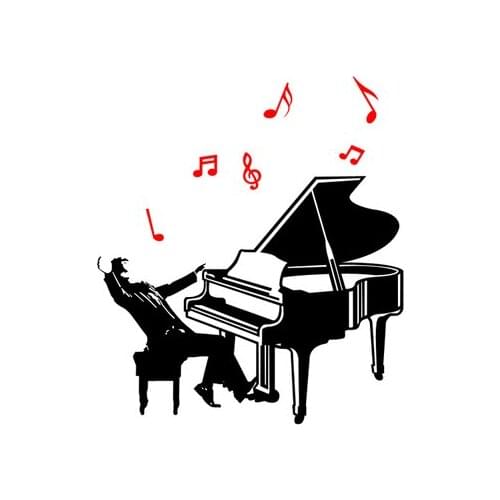 New arrival piano 3d Acrylic Wall Sticker Childrens room Music and dance classroom Background wall decoration DIY art decor