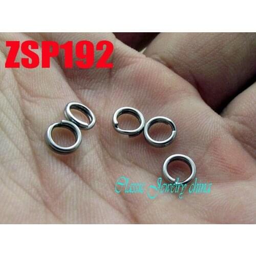 Wholesale 5mm stainless steel key-ring Key Chain jewelry DIY accessories parts 100pcs ZSP192