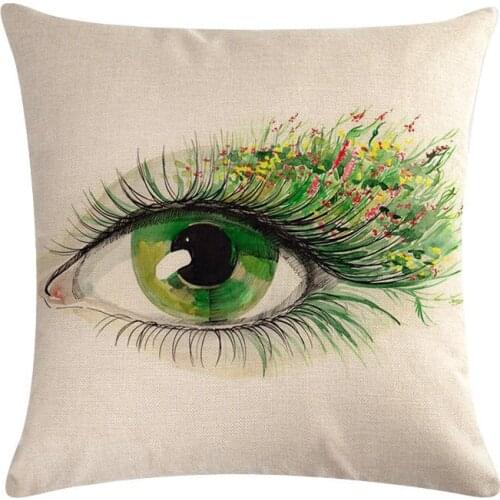 Polyester pillow Cover Cheap pillow case custom 3D oil painting pillowcase For Car Sofa home Decoration