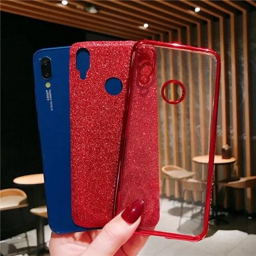 Case For Redmi Note 9 9s 9Pro 8 8T 7 6 5 K30 K20 Cover For Xiaomi Mi Note 10 Pro CC9 CC9E 9T A3 Soft Silicone Bling Glitter Case