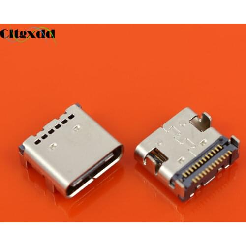 Cltgxdd N-371 1PCS High speed data interface micro 3.1 usb DIY 24pin USB-C USB 3.1 Type C Female Socket Connector SMT type