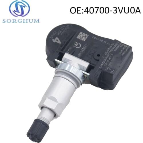 40700-3VU0A TPMS Tire Pressure for NISSAN Note Qashqai TIIDA Hatchback X-T Renault Espace V KOLEOS 433MHZ 407003VU0A
