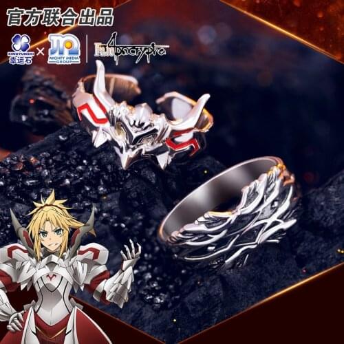 [Fate Apocrypha] Anime Ring 925 sterling silver Mordred Red Saber Fate Grand Order FGO Action Figure Action Figure Gift