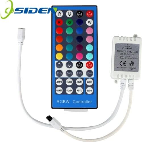 Conntroller 40Key Strip RGBW/RGBWW SMD 5050 LED Strip Light DC 12V 24V 6A IR Infrared Remote Controller Dimmer 20 Colors