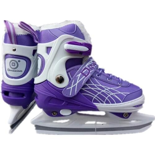Winter NEW Inline Thermal Professional Women Adult Kids Ice Blade Skates Figure Skating Shoes Adjustable Kids Adult 4 Colors