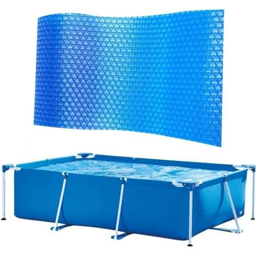 Solar Pool Cover Rectangular Swimming Pool Dust PE Bubble Cover Insulation Film For Indoor Outdoor Pool Accessories