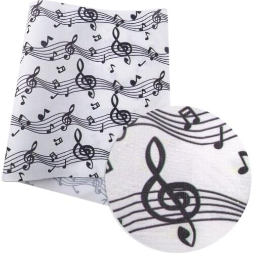 20*33cm Cartoon Music Food Cow Polyester Cotton Fabric Patchwork For Quilt Tissue Kids Home Textile Sewing Doll Dress Curtain