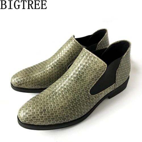 Coiffeur Men Dress Shoes Chelsea Boots Men Dress Shoes Italian Dress Designer Shoes Men Classic Plus Size Dress Zapatos Hombre