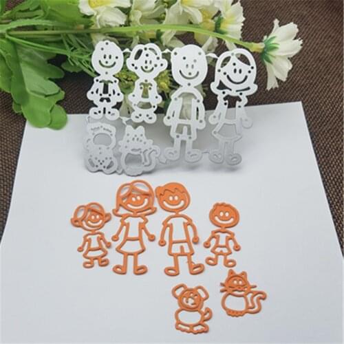 New Family members craft die metal cutting die scrapbook stamp carving paper card stamping die new DIY die