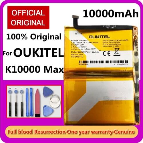 Original OUKITEL K10000 Max 10000mAh Long Standby Time Mobile Phone Battery High Quality OUKITEL Mobile Accessories Free Tools