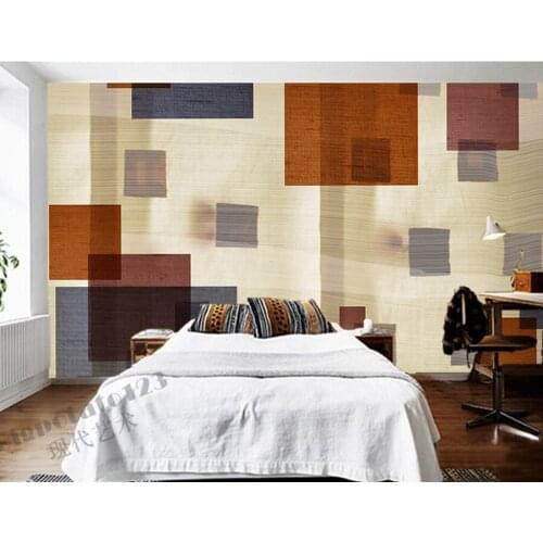 Custom papel de parede, Modern minimalist retro color wallpaper, living room tv sofa wall bedroom restaurant 3d wall murals