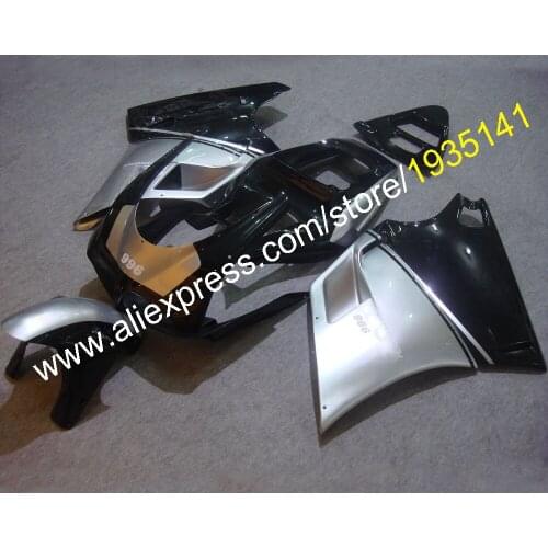 Popular Kit For Ducati 996 748 DUCATI 748 996 1996-2002 Black Silver Motorbike Bodywork Fairing (Injection molding)