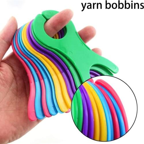 5 pcs Large Yarn Bobbins Spool Thread Knitting Sewing Crochet Weave Winder Tool Set