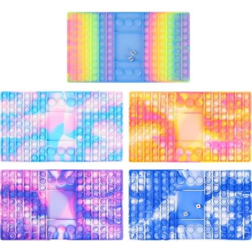 Big Size Checkerboard Push Bubble Fingertip Toys Anti-Stress Stress Reliever Squeeze Adults Kids Sensory Decompression Toys#20