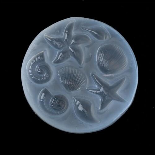 Fondant Sea Dolphin Shell Silicone Cake Jewelry Mold Pendant Resin Decoration Clay Moulds Tools
