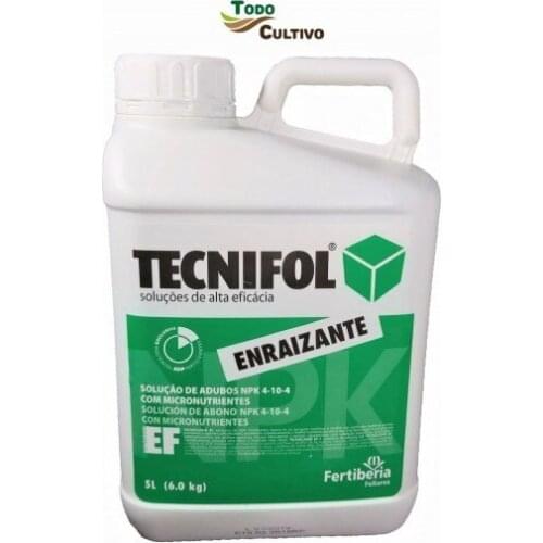 Root-stimulating root for irrigation and foliar. Tecnifol 5 litres