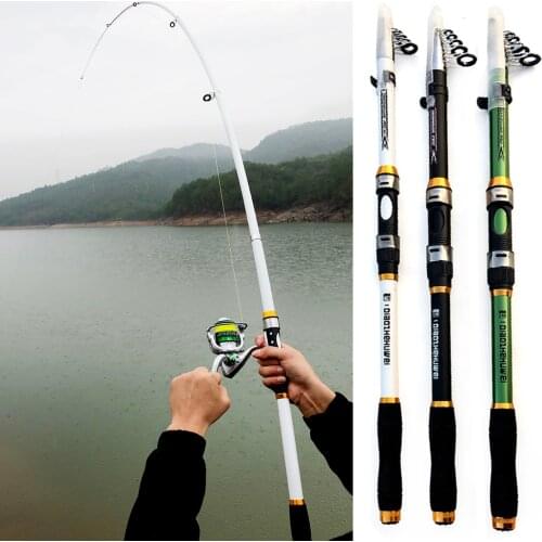 GHOTDA Telescopic Carp Pesca Sea Fishing Rod pole Portable Spinning Travel Carp Fishing Rod Pole 2.1M 2.4M 2.7M 3.0M 3.6M