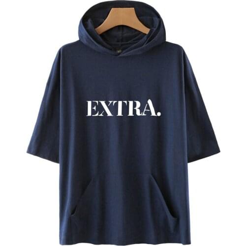 WAWNI Liza Koshy Short-Sleeved Hoodie Sweatshirt Loose Volleyball Harajuku Tops Fashion Polyester Plus Cotton Hoodie Cosplay Hot