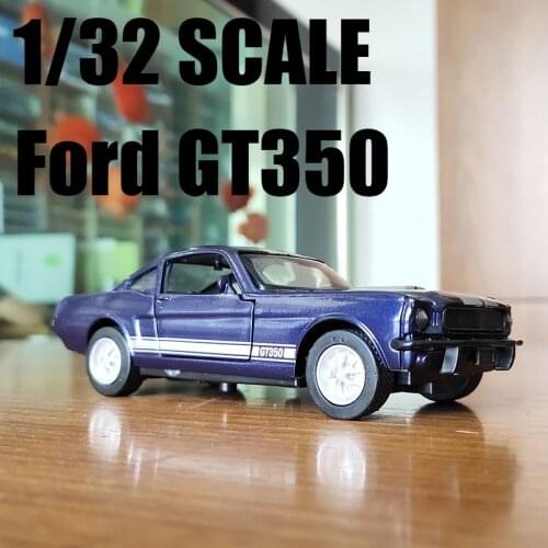 1:32 Ford Classic GT350 Blue Die-cast Metal Toy Alloy Car Model For Kids Toys Gifts Free Shipping