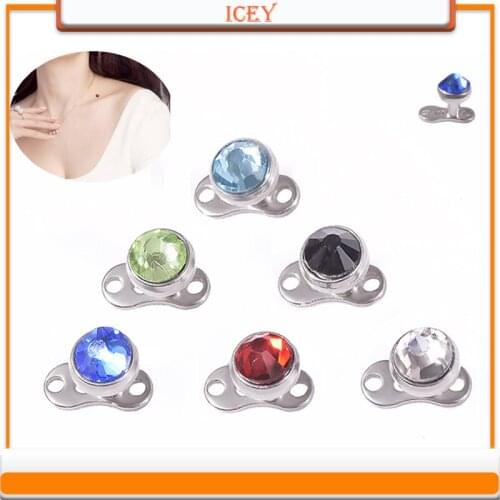 Popular Puncture Ornaments 4mm Embedded Drilling Nail Skin Grafting Nail 316 Stainless Steel Bury Ones Remains Nail Bring Base