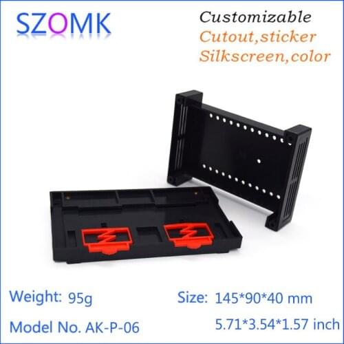 4pcs plastic box enclosure electronics plastic housing din rail enclosure electrical cabinet PLC plastic junction box enclosure