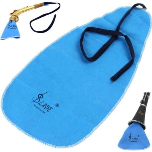 5pcs! SLADE Artificial Faux Suede Cleaning Cloth for Flute / Clarinet / Saxophone Sax Parts & Accessories