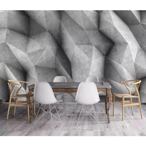 8d Modern Geometric pattern Wall paper Mural 3D Abstract Personality Wallpaper sticker paper For Living room Wall Murals Decor