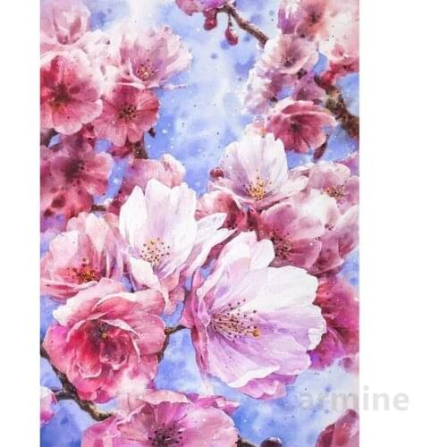 Diamond Painting Flower Homemade Mosaic Picture 5D DIY Cross Stitch Kit Embroidery Full Round&square Drill Home Decoration Gift