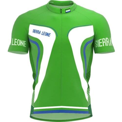 2021 sierra leone multiple choices Summer Cycling Jersey Team Men Bike Road Mountain Race Tops Riding Bicycle Wear Bike clothing