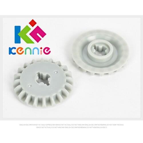 100pcs/lot Kennie Building Blocks Bulk Technic Parts Technic 20-tooth wheel Technic Connector Compatible With Accessory NO.32198