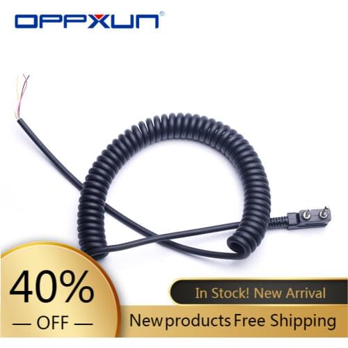 Hot DIY K Head Walkie Talkie Speaker Cable For Baofeng UV5R Kenwood TK-240 Linton Hand 2 Pin 4 Wire Mic Microphone Speaker Line