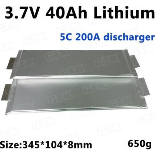 3pcs 3.7V 40AH 5C High drain lithium polymer battery for DIY 12V 24V Inverter power supply model plane UPS li-po battery pack