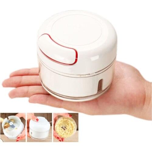 Mini Multi-function Manual Food Processor Food Garlic Vegetable Grinder Chopper Mincer Crusher Press for Meat Nuts Pepper Onion