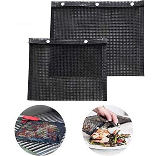 Reusable Non-stick BBQ Grill Mesh Bag Barbecue Baking Isolation Pad Outdoor Picnic Camping BBQ Kitchen Tools