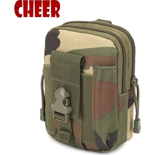 Fashion Waist bag Small square phone bag waist retro Camouflage Oxford cloth Casual waist bag high quality travel bags wallet