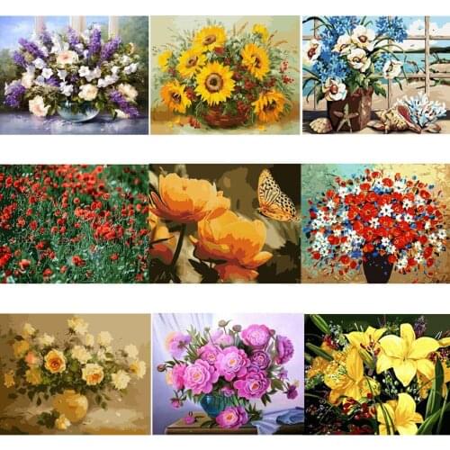 Painting By Numbers On Canvas 40x50CM Wall Decor Art Zero-Basis HandPainte Digital Oil Paint DIY Kits Gift