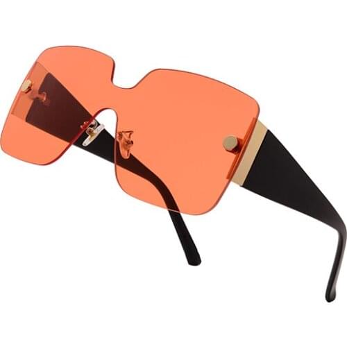 New brand sunglasses men trendy personality fashion women wear earrings small square sunglasses women