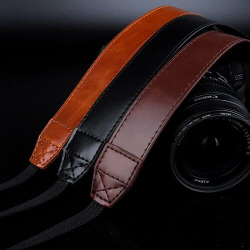 Camera Strap Shoulder Strap DSLR PU Leather Neck Shoulder Camera Strap for Nikon Sony Canon Pentax Panasonic Accessory Parts