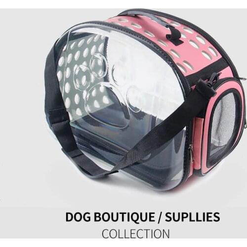 Pet Bag Out Portable Bag Transparent Bag Dog Cage Breathable Cat Backpack Cat Supplies