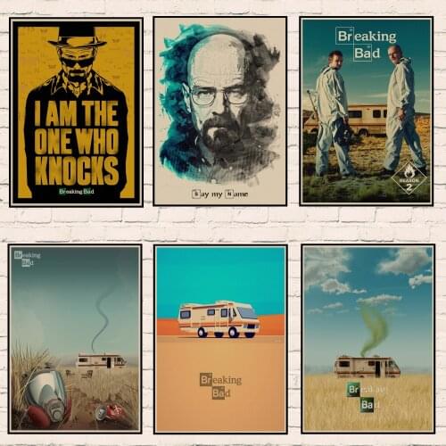 Breaking Bad movie retro Poster Vintage Kraft Paper Retro Posters Wall Sticker Bar Cafe Decoration Home Decor Gift A4