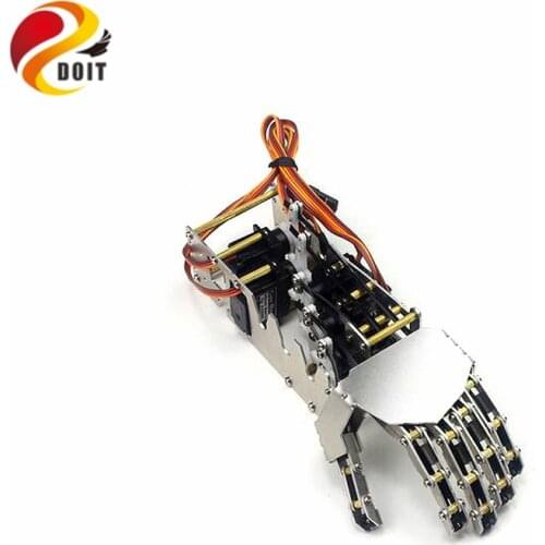 5DOF Robot Hand/Five Fingers/Metal Manipulator Arm/Mini Bionic Hand/Gripper/Robot/Car Accessories/DIY RC Toy