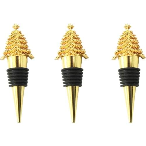 Christmas Tree Wine Bottle Stoppers Wine Storage Twist Cap Sealing Plugs Wine Gifts Bar Tools Kitchen Tools Gadgets Wine Stopper