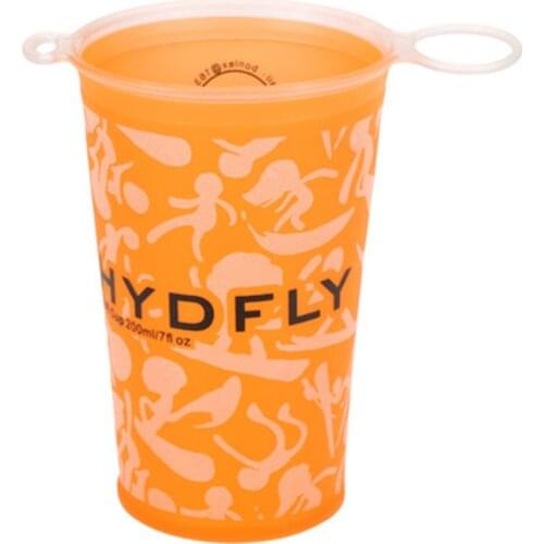 Foldable Bicycle Water Bottle 200ml Soft Water Cup TPU Anti-bacterial Outdoor Sport Collapsible Bottle Cycling Drinking Tea Cups