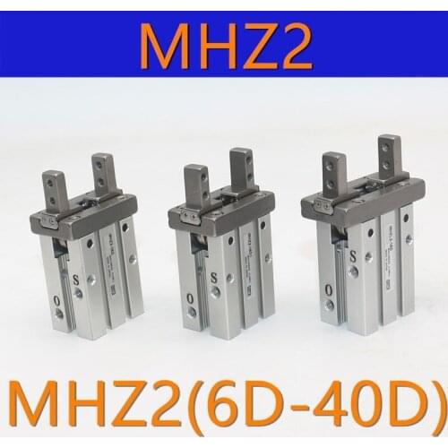 SMC Type MHZ2 Double Acting Air Pneumatic parallel Gripper MHZ2-10D MHZ2-16D 20D 25D 32D 40D Aluminium Clamps Finger Cylinder