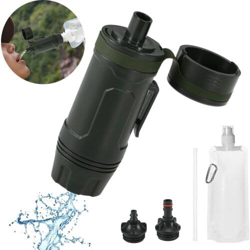 Outdoor Water Filter Straw Water Purifier Water Filtration System Drinking Water Filtration Purifier Outdoor Survival Emergency