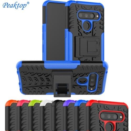 Armor 2 in 1 Case for LG G6 G7 G8 V20 V30 V40 V50 Q6 Q7 K40 ThinQ Dual Layer Rugged Cover Full Protective Case Shockproof Shell