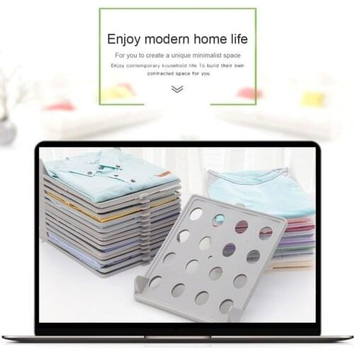 1 pc Multifunctional Durable Plastic Laundry Storage Fold Board Unique Clothing Shelves Stacked Board Organizer Tools