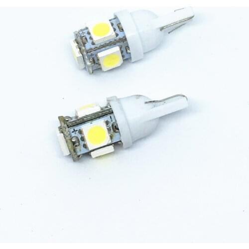 1000pcs T10 w5w led License plate lamp 194 168 ultra bright Side lamp bulb 5050 5 SMD LED bulb motorcycle white tail light 12V