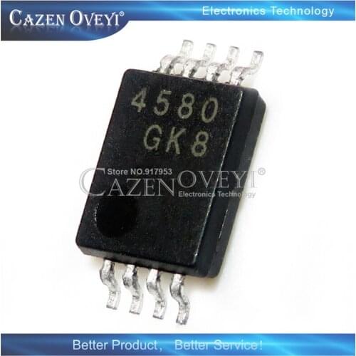 5piece NJM4580V-TE2 NJM4580V NJM4580 4580 MSOP-8 In Stock